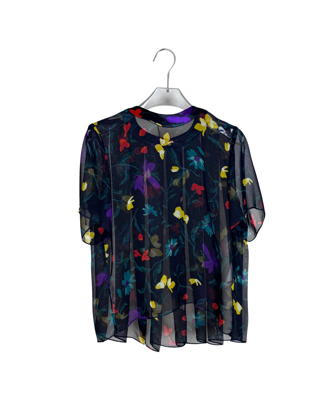 sacai 半袖 (SET UP) / フラワープリント シアー