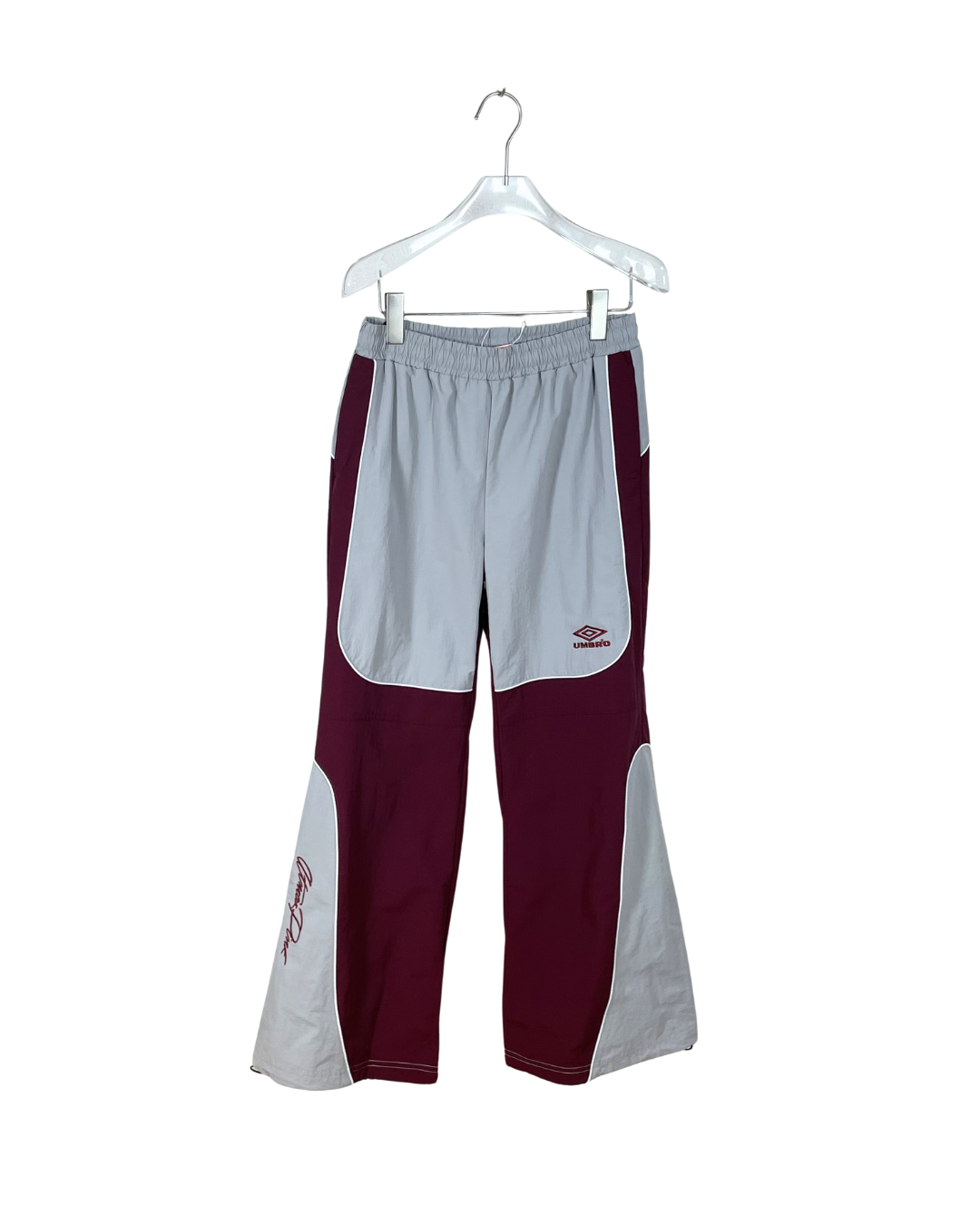 UMBRO × Atmos トラックパンツ / バーガンディー グレー 切り替え