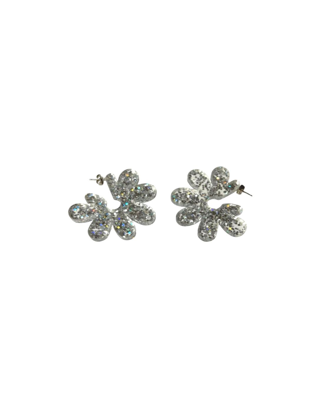 No Brand ピアス / フラワー グリッター