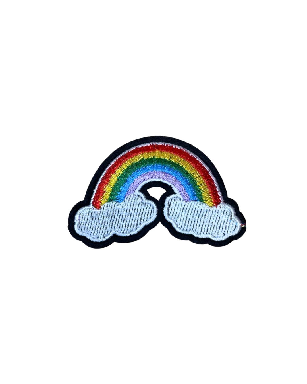 No Brand 刺繍ワッペン / 虹 雲