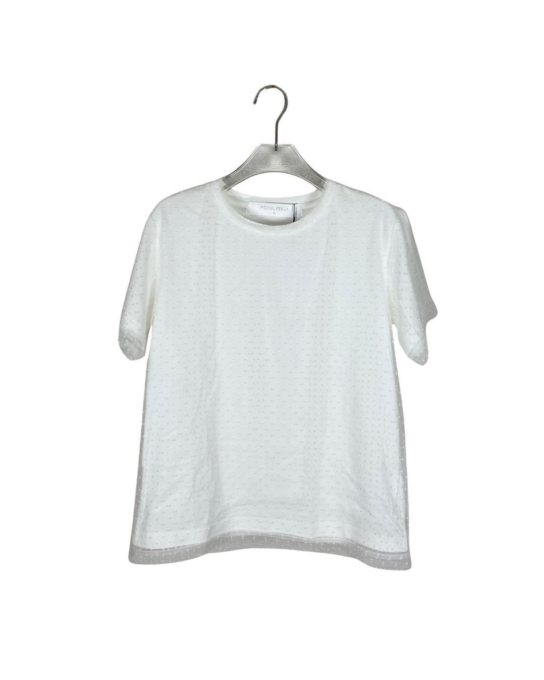 PICCIN PERLA ドットチュールシャツ / 半袖Tシャツ
