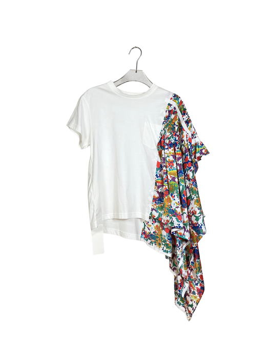 sacai Tシャツ / 2019SS 花柄 アシンメトリー
