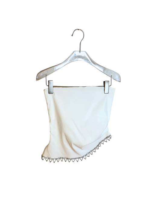 ZARA ビスチェ / トップス チューブトップ ラインストーン