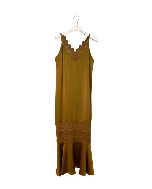 AMERI キャミソールワンピース (SET UP) / JACKET SET FLUFFY LACE DRESS