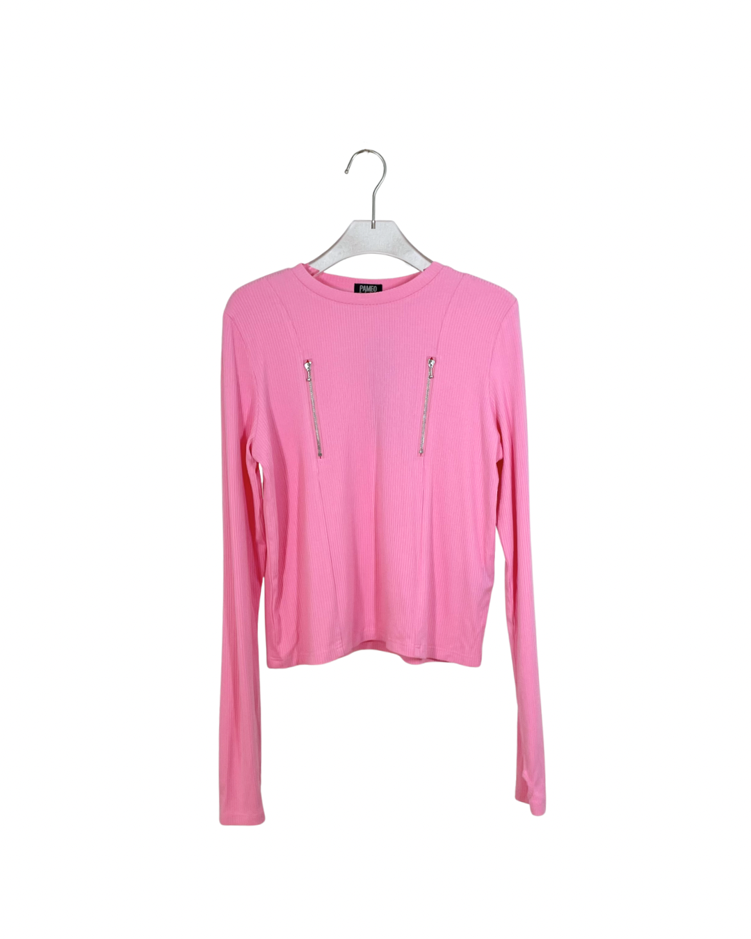 PAMEO POSE 長袖カットソートップス / ジップ TOO TOP