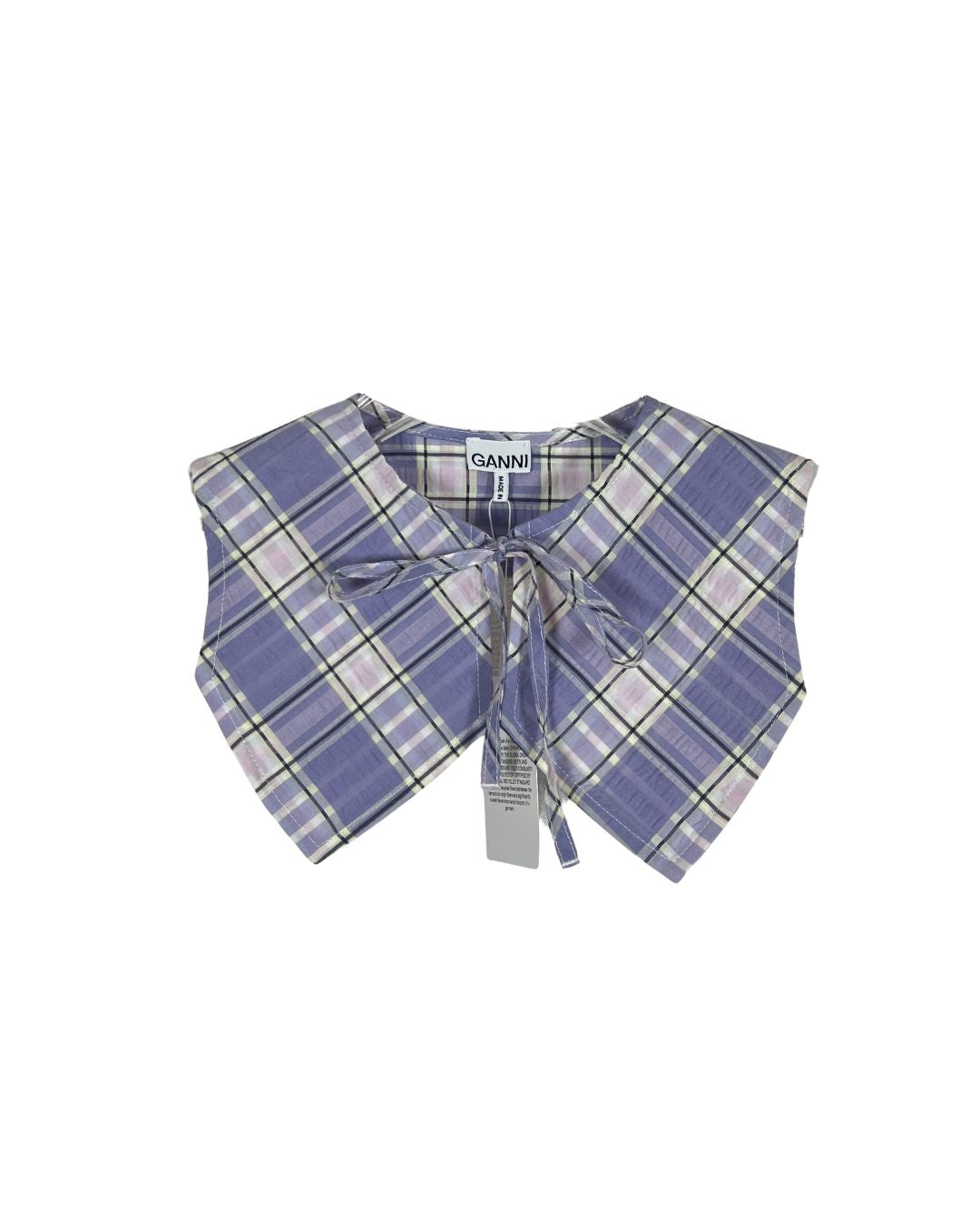 GANNI つけ襟 / チェック スクエア