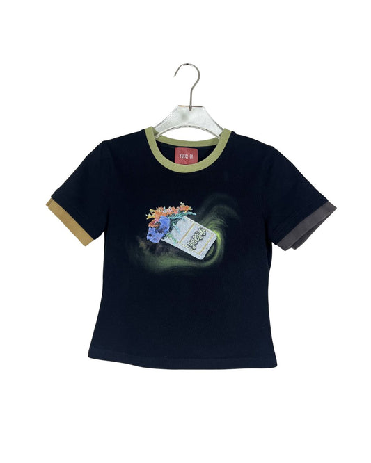 YUEQI QI グラフィックTシャツ / シガレットブーケ
