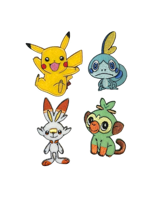 Pokémon 刺繍ワッペン / 4個