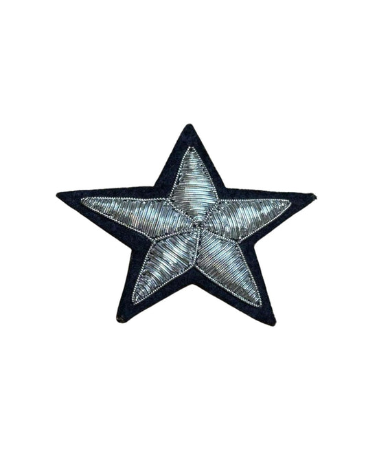 Macon & Lesquoy ブローチ / シルバー 刺繍 星