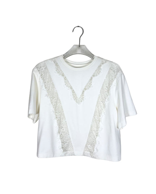 LE CIEL BLEU 半袖Tシャツ / レース シアー