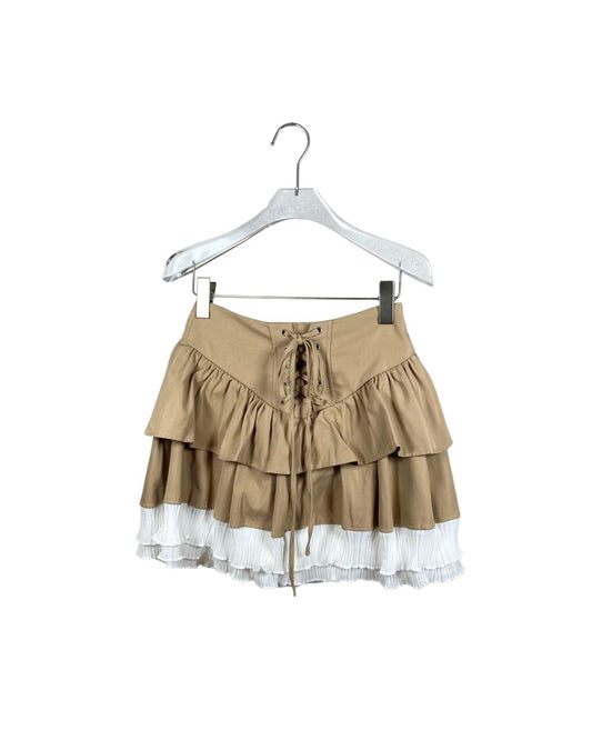 SHEIN フリルスカート / レイヤード レースアップ