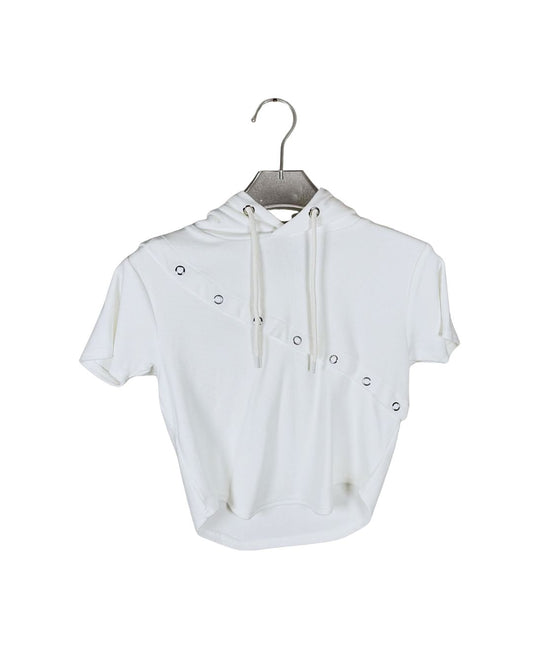 LAGUA GEM 半袖フーディー / ring button