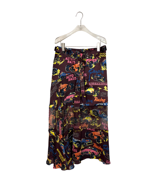 sacai スカート (SET UP) / Car Race Printseries