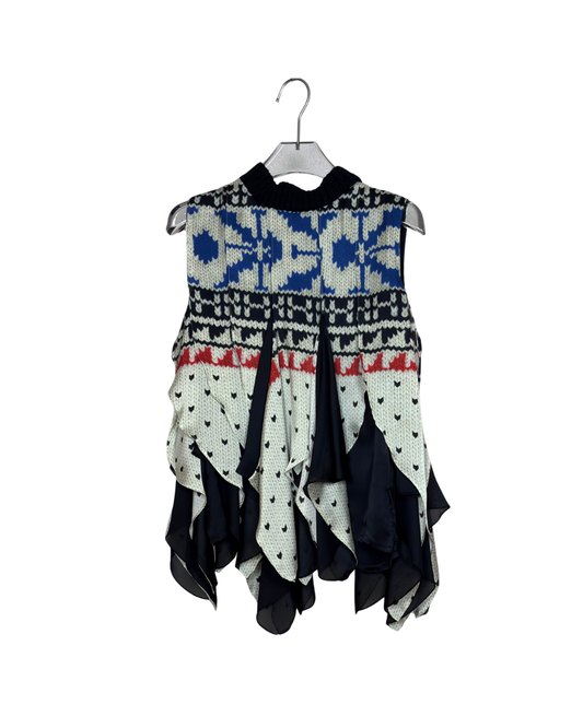 sacai Pullover (SET UP) / Pattern Knit Print